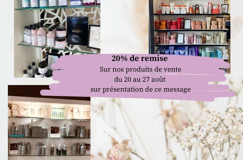 Offre exceptionnelle de La Coifferie !